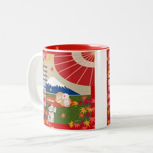 Tasse 2 Couleurs AKI Chow 2 tonus (Devant gauche)