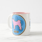 Tasse 2 Couleurs Akita à la mode (Devant gauche)