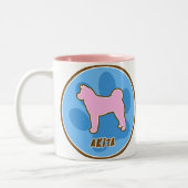 Tasse 2 Couleurs Akita à la mode (Gauche)
