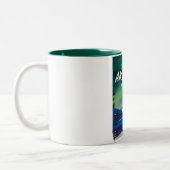 Tasse 2 Couleurs Akureyri Islande affiche voyage (Gauche)
