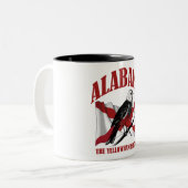 Tasse 2 Couleurs Alabama, L'État de Yellowhammer (Devant gauche)