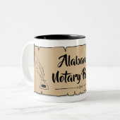 Tasse 2 Couleurs Alabama Notaire Public Soll Feather Quather (Devant gauche)