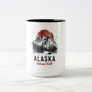 Tasse 2 Couleurs Alaska Sauvage Nord Montagne Wilderness Extérieur