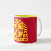 Tasse 2 Couleurs Albuquerque, Nouveau-Mexique (Devant droit)