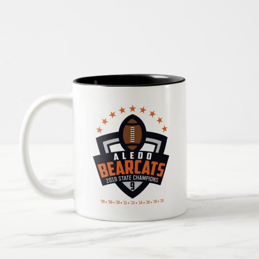 Tasse 2 Couleurs Aledo Bearcat 2019 Champions_2 - 11oz.Mug (Gauche)