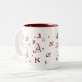 Tasse 2 Couleurs Aleph et A (11-oz) (Devant gauche)