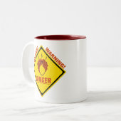 Tasse 2 Couleurs Alerte de gingembre ! (Devant gauche)