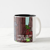 Tasse 2 Couleurs alerte de vol (Devant droit)