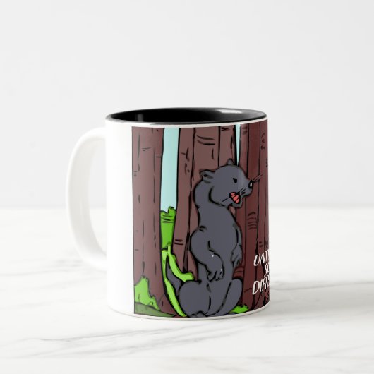 Tasse 2 Couleurs alerte de vol (Devant gauche)