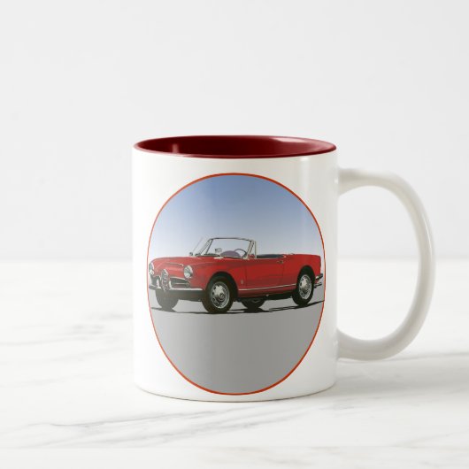 Tasse 2 Couleurs Alfa Romeo 1600 Giulla Spider (Droit)
