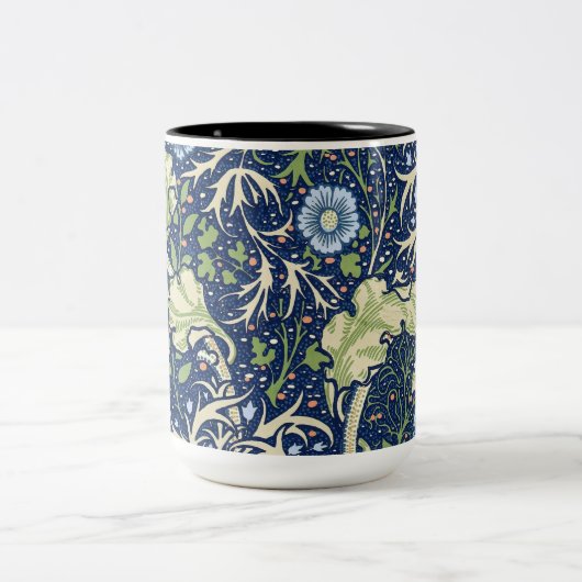 Tasse 2 Couleurs Algues (par William Morris) (Centre)
