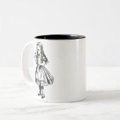 Tasse 2 Couleurs Alice avec la "boisson je" bouteille (Devant gauche)