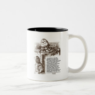 Tasse 2 Couleurs Alice Humpty Dumpty Wonderland Conversation Citati
