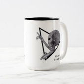 Tasse 2 Couleurs Alien gris, la vérité est là (Devant droit)