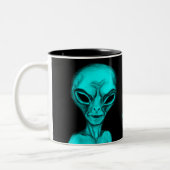 Tasse 2 Couleurs Alien, je veux croire (Gauche)