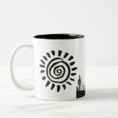 Tasse 2 Couleurs Alien ou forme de vie Desert Kokopelli (Gauche)
