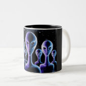 Tasse 2 Couleurs Aliens (Devant droit)