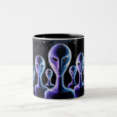 Tasse 2 Couleurs Aliens (Centre)