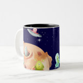 Tasse 2 Couleurs Aliens spatiaux (Devant gauche)
