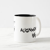 Tasse 2 Couleurs Alignment Issue Minimalist Ceramic (Devant droit)