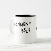 Tasse 2 Couleurs Alignment Issue Minimalist Ceramic (Devant gauche)