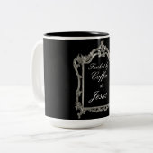 Tasse 2 Couleurs Alimenté par Café et Jésus (Devant gauche)