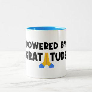 Tasse 2 Couleurs Alimenté par la gratitude