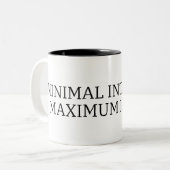 Tasse 2 Couleurs Alimentez l'impact | Interface minimale à fort con (Devant gauche)