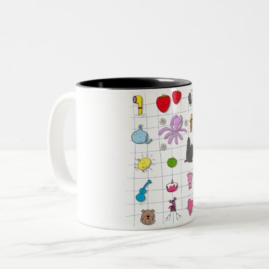 Tasse 2 Couleurs All Beatles (Devant gauche)