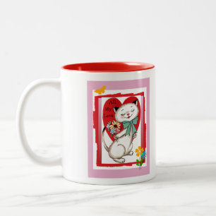 Tasse 2 Couleurs All My Love Valentine Cat