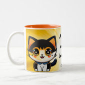 Tasse 2 Couleurs all you need is love and cat (Gauche)