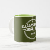 Tasse 2 Couleurs Allagash River Maine Kayak (Devant gauche)