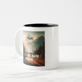 Tasse 2 Couleurs Aller Au Sun Road Montana Eagle (Devant gauche)