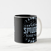 Tasse 2 Couleurs Aller Smudge Yself Moon Phases Amusants Halloween (Devant droit)
