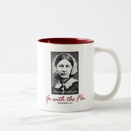 Tasse 2 Couleurs Allez avec Florence Nightingale (Droit)