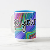 Tasse 2 Couleurs allez dans votre mule (Devant gauche)