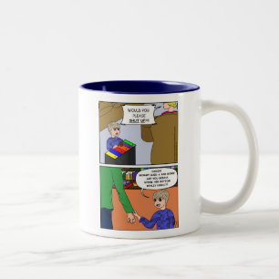Tasse 2 Couleurs Allez-vous donner une fessée au fond de la maman ?