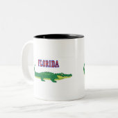 Tasse 2 Couleurs Alligators de Floride (Devant gauche)