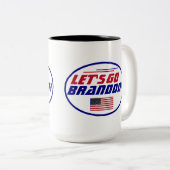 Tasse 2 Couleurs Allons Brandon Car Magnet (Devant droit)