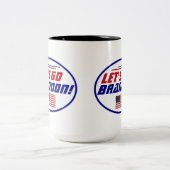 Tasse 2 Couleurs Allons Brandon Car Magnet (Centre)
