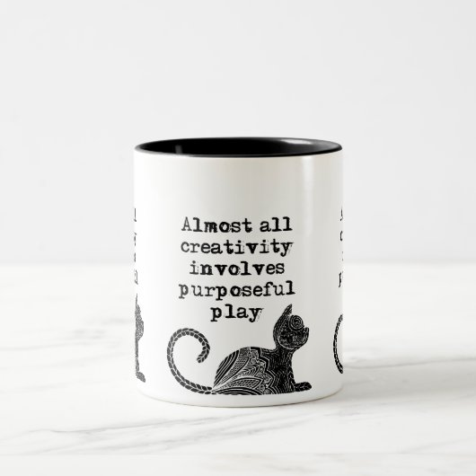 Tasse 2 Couleurs Almost all creativity implives purposeful play I (Centre)
