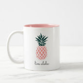 Tasse 2 Couleurs Aloha Ananas rose (Gauche)