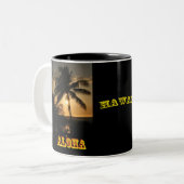 Tasse 2 Couleurs Aloha Hawaï (Devant gauche)