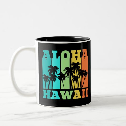 Tasse 2 Couleurs Aloha Hawaï (Gauche)