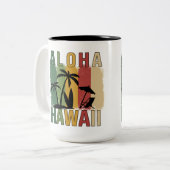 Tasse 2 Couleurs Aloha Hawaii (Devant gauche)
