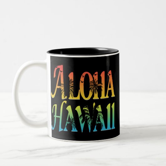 Tasse 2 Couleurs Aloha Hawaii (Gauche)