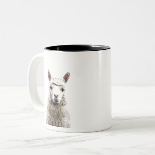 Tasse 2 Couleurs Alpaca blanc (Devant gauche)