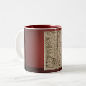 Tasse 2 Couleurs Alphabet éthiopien-copte (Devant gauche)