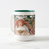 Tasse 2 Couleurs Alphonse Mucha (Devant gauche)