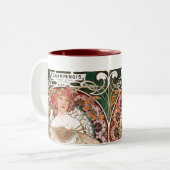 Tasse 2 Couleurs Alphonse Mucha (Devant gauche)